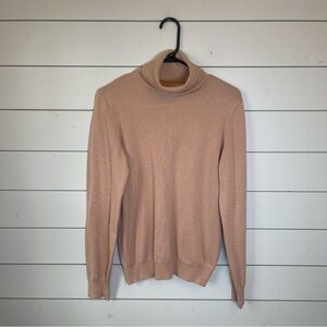 Madison grey Beige tan Turtleneck Sweater women’s size large